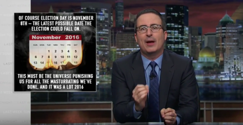 warriana93: stardust-rain: John Oliver’s names for the 2016 US election, in chronological orde