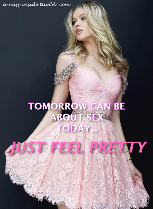 Maybe tomorrow will be different, but pink lace feels right for the moment…