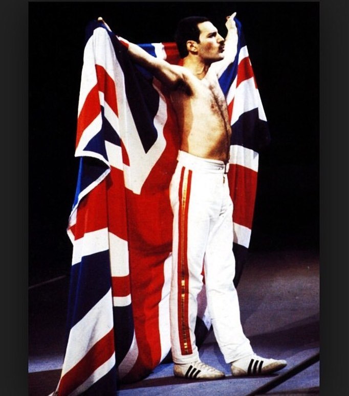 freddie mercury wearing adidas