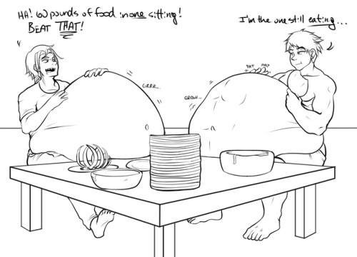 heavilyweighted:Rin is such a versatile shark boy. I can see him as a feeder, a feedee, and a mutual