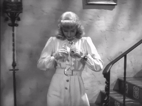 hildy-dont-be-hasty:    I get the general idea. She was a tramp from a long line of tramps.  Barbara Stanwyck as Phyllis Dietrichson in Double Indemnity (dir. Billy Wilder, 1944)