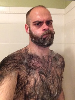 fuzzyfeltguy:  savage193:  giovgiov39:  gymratskip:  openvue72:  hirsuteluvr:  captaingrumpycub:  Dear people who say they’re jealous of the hair. No you aren’t. Sincerely, the guy with shampoo on his chest.  Beautiful.  Wonderful I would marry this