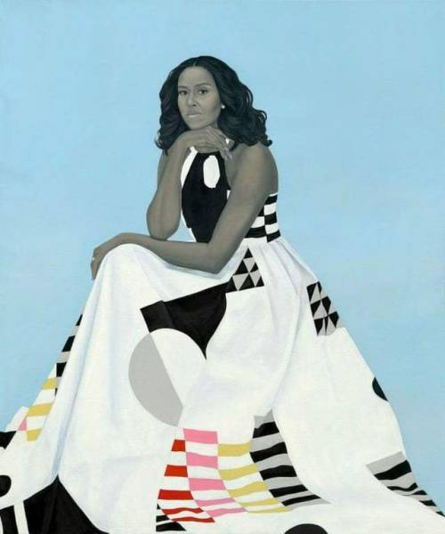 ithelpstodream: The official portraits of Barack and Michelle Obama, by Kehinde Wiley and Amy Sheral