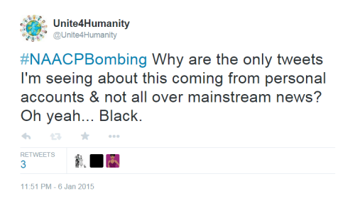 unite4humanity: They won’t call the NAACP bombing by its real name… Terrorism. 