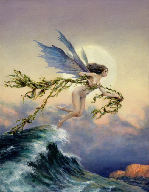 Richard Hescox (American,b.1949)Spirit of the Tides, 2008Oil on canvas