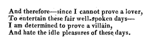 gnossienne:(i) shakespeare, richard iii (1593)(ii) shelley, frankenstein (1818)