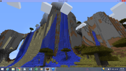 Acacia plains have the prettiest mountains and waterfalls