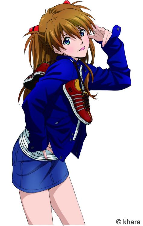 memoritite:  Postcard illustration for Evangelion X K-Swiss Collaboration