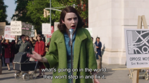 jourjean: fasisztageciakormany: fuertecito: The Marvelous Mrs. Maisel 1x04 “The Disappoin