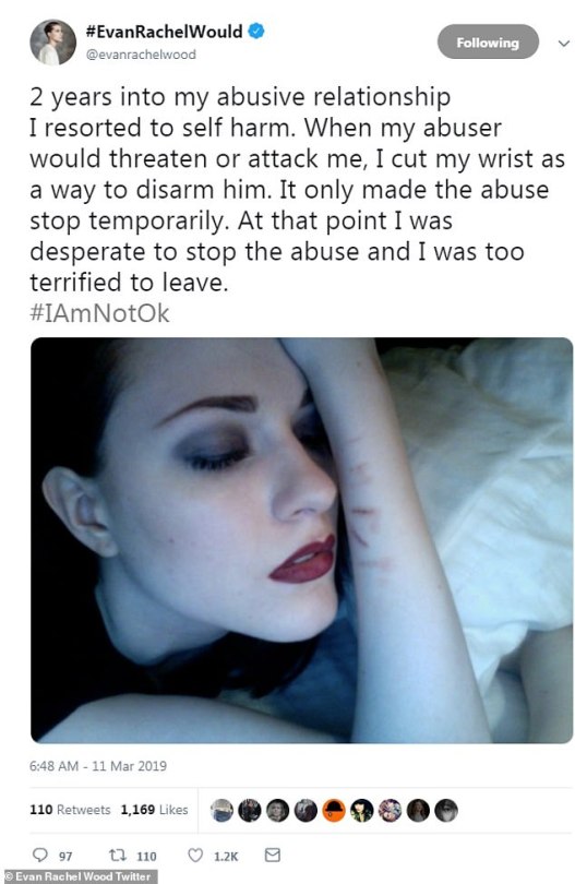 Thank You Katara Marilyn Manson Raped And Tortured Evan Rachel Wood