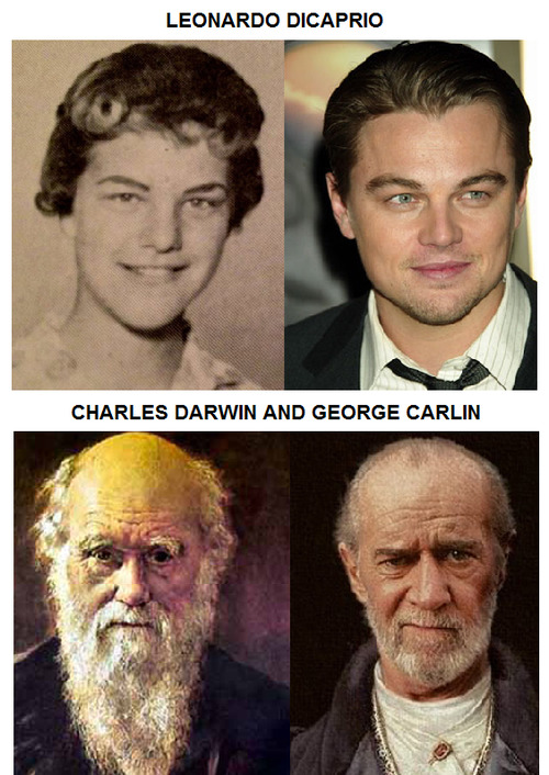 tastefullyoffensive:  Celebrities and Their Historical Doppelgangers [via]Previously: