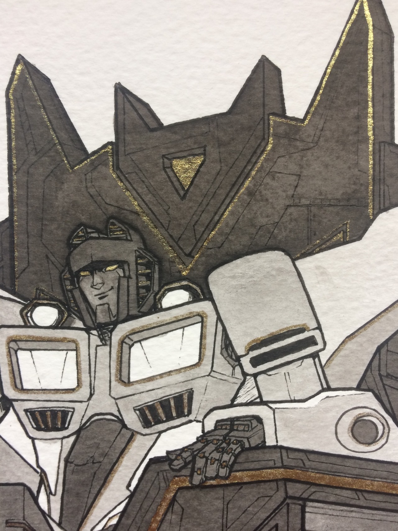 jarofloosescrews: Starscream on his throne, a commission for the amazing @riahriddle