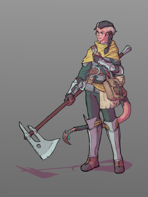 the-huntsmans-homebrews: jocat-draws: Kyrus Sherwood - Tiefling Paladin @wearepaladin