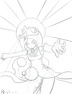 30 Minute Challenge Of Working Hard. Just Wanted To Draw Celestia Working The Sun