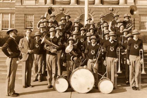 Nutley High School marching band (1935)