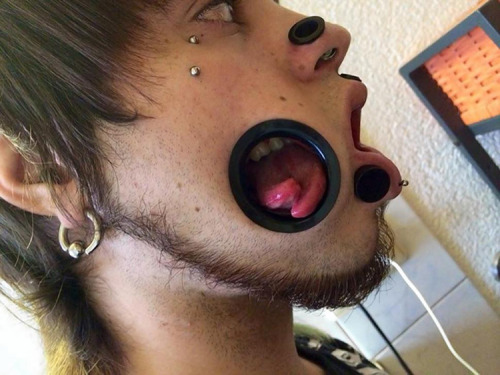 Guy with cheek gauges