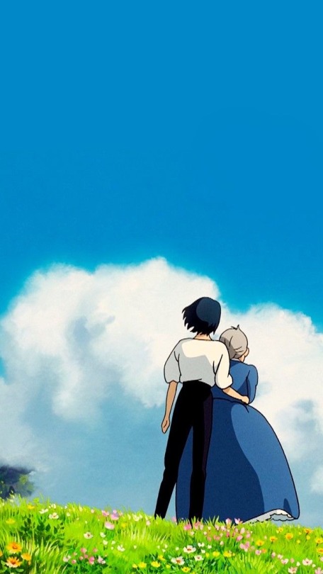 fio-picolo:Studio Ghibli couples and blue sky_