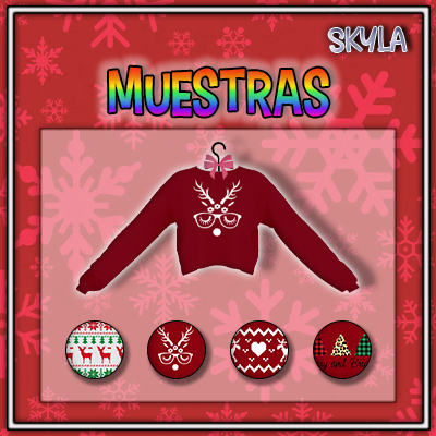 Casual Christmas SweatshirtsColores de muestra: 4 muestras.Miniatura personalizada.Edad apropiada: A
