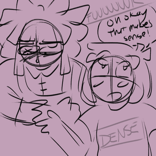 An AU I Thought Of A Little While Back And Then Left That Fucker To Dust. Sketches Ahead!