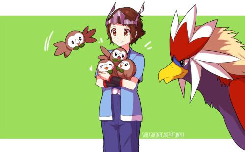 supershrimpcakes:  I was in the mood for more PokeCrossovers. Elite Four Riven and Gym Leader Quinn!