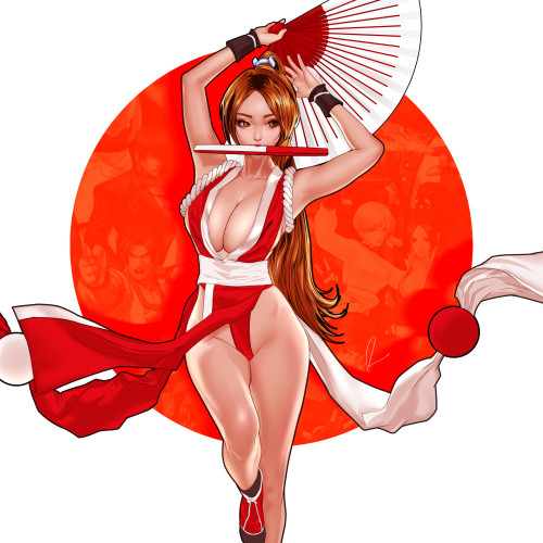 dalinscar:  Mai Shiranui by Fei Teng https://www.artstation.com/teng-fei