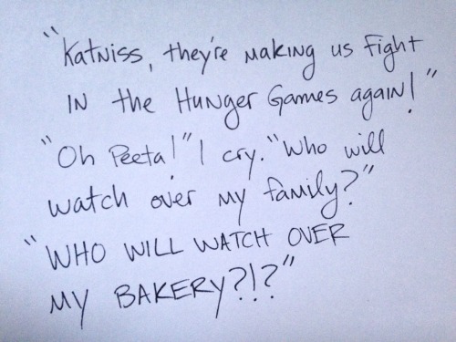 shitroughdrafts:The Hunger Games: Catching Fire. By Suzanne Collins. 