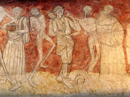 Danse Macabre, Abby La Chaise-Dieu / Abbaye de la Chaise-Dieu, France, second half of the 15th cenur