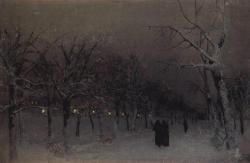 loumargi:Isaac Levitan, Boulevard in the Evening, 1887
