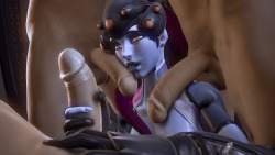 justanothersfmguy:  [click for 1080p]  i may actually animate this. i can’t tell if i like widowmaker or mercy better. will say though, LA fucked this model, jigglebones are wonky af 