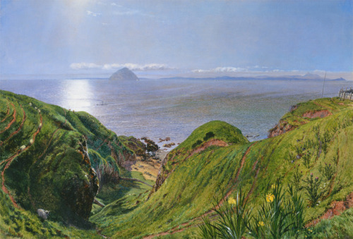 Ailsa Craig by William Bell Scott, 1860