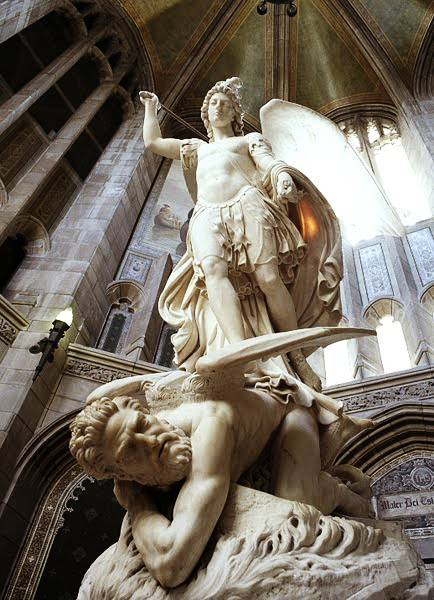 antonio-m:   St. Michael the Archangel,Scipione Tadolini,Gasson Hall, Boston College