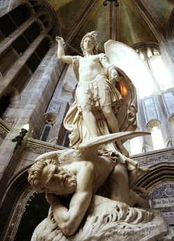 Antonio-M:   St. Michael The Archangel,Scipione Tadolini,Gasson Hall, Boston College