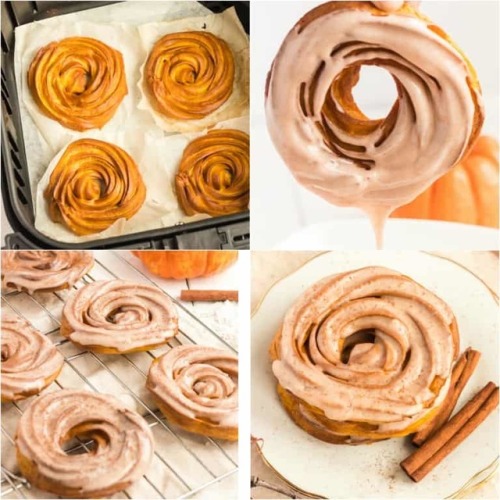 foodffs: AIR FRYER PUMPKIN PIE SPICED CRULLERS Follow for recipes Is this how you roll?