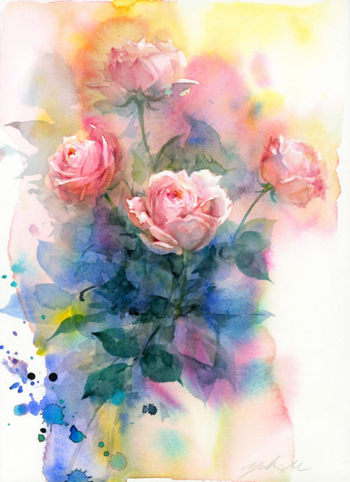 イルミネーション(illustration) Nob.25.2017 watercolor size:242*333mm (F4) paper:water ford white (細目・300g/m2)