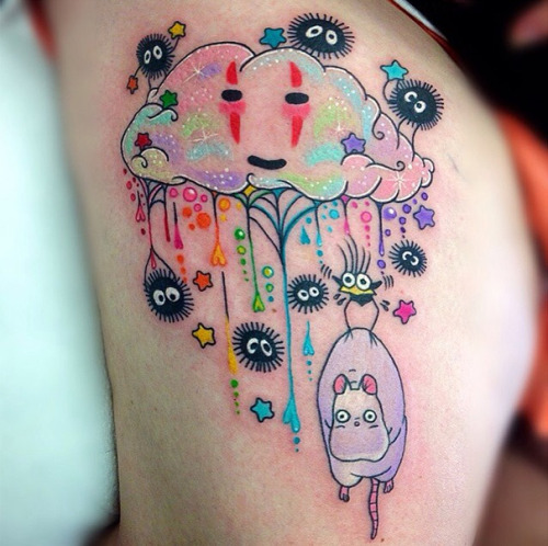 boredpanda:    Studio Ghibli Tattoos Inspired adult photos