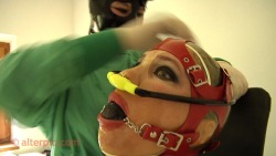 Guess She Will Have Some Problem With Her Breath!Bondage And Fetish Images @  Art