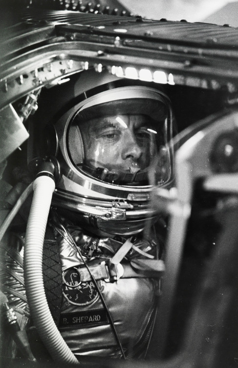 Alan Shepard waits to become the first American in space, Cape Canaveral, 1961.Photograph by NASA