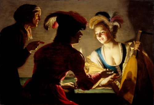 The Matchmaker (1625) - Gerard von Honthorst