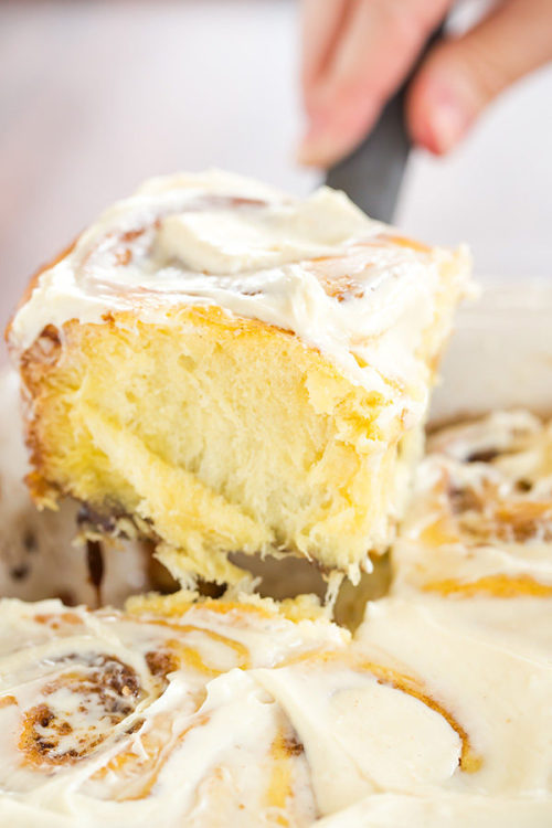 Gooey Cinnamon Rolls with Cream Cheese Glaze