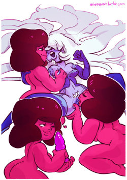 sniggysmut:   Sapphire being pleasured by