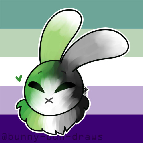 bunny-bun-draws:Have some pride buns for June~ ✨‍ Now you can find them as stickers on my shop!!