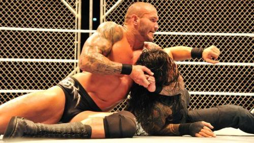 rwfan11:  Randy Orton and Roman Reigns
