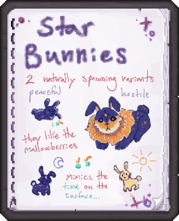 The Star Bunny page. Includes notes on the new hostile and peaceful Star Bunnies