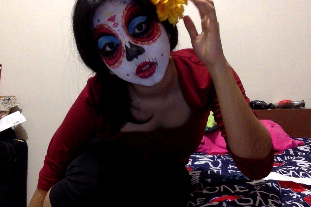 obligatorychinchillas:  so yesterday i thought it was a good idea to do a REAL muerte