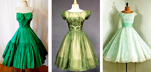 XXX 1950s Prom and Party Dresses: Green photo