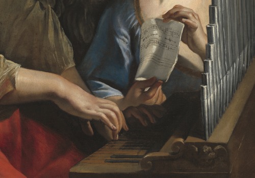 Orazio Gentileschi and Giovanni Lanfranco, Saint Cecilia and an Angel, c. 1617-1618 and c. 1621-1627