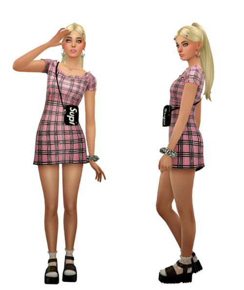 thekims4: TS4 Aesthetic Girl Maxis Match Lookbook Skin 1, 2 / Hair / Eyebrows / Eyes / Nosemask