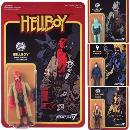 Awesome Hellboy ReAction figures on sale now from Super7! #hellboy #mikemignola #super7 #toys #retro