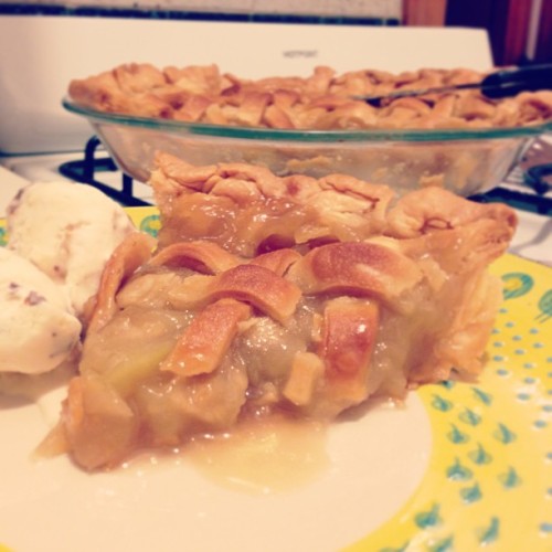 Hell. Yes. That is some tasty freakin pie. The best part is that this recipe is insanely easy. Found