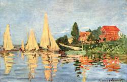v-bouchon:Claude Monet (1840-1926), Régate à Argenteuil, c.1872. Musée d’Orsay